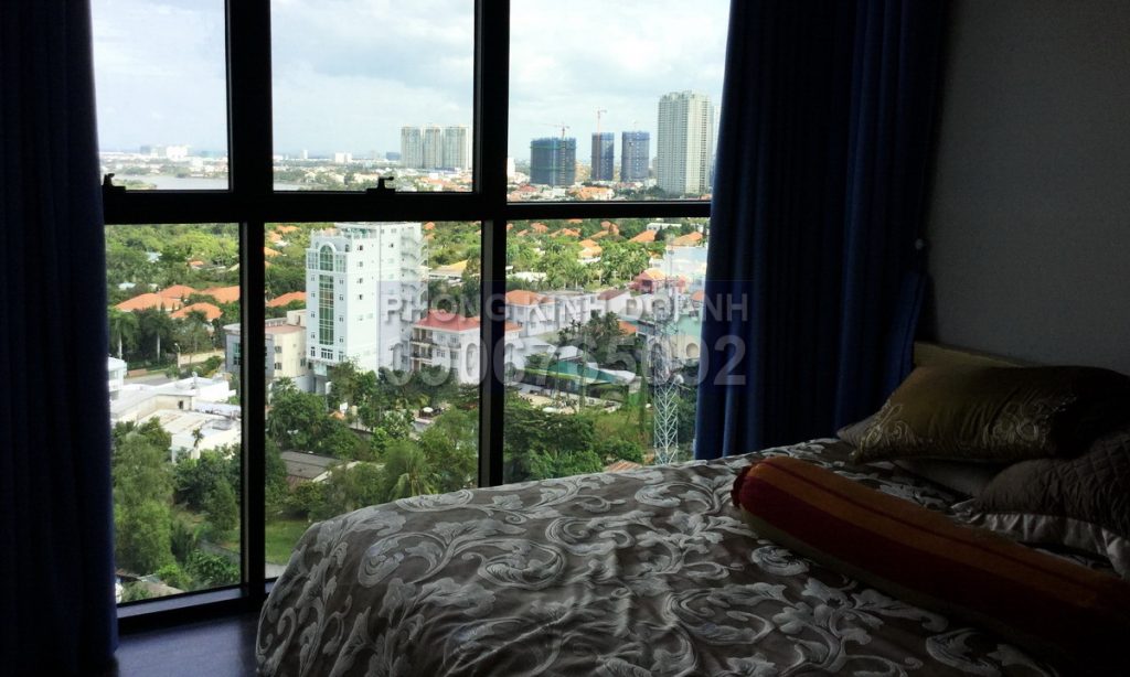 Cho thuê căn hộ The Ascent lầu 15 nội thất xịn 3 phòng ngủ view sông